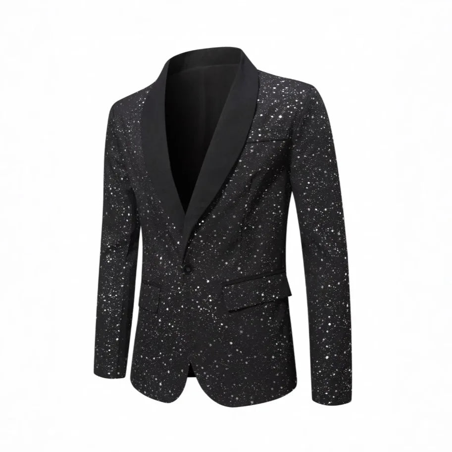 Men's Suit Jacket Fashion Casual Shiny Banquet Wedding Party Dress Top men clothing mens blazer jacket