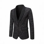 Men's Suit Jacket Fashion Casual Shiny Banquet Wedding Party Dress Top men clothing mens blazer jacket