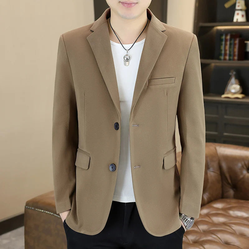 Blazer's New Men's Business Gentleman Korean-style Wedding Fashion Trendy Slimming