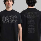 AC DC PWR UP Australia Tour 2025 Merchandise Tee with Dates List for November and December