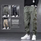 New Winter Lambswool Outdoor Waterproof Cargo Pants Men Warm Casual Pants Men Sportswear