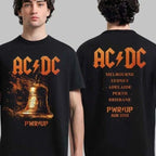 AC DC PWR UP Australia Tour 2025 Merchandise Tee with Dates List for November and December