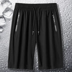 Summer shorts for men, gym, sports, running, men's zipper pocket shorts