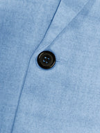 Men's casual solid color two-button suit jacket