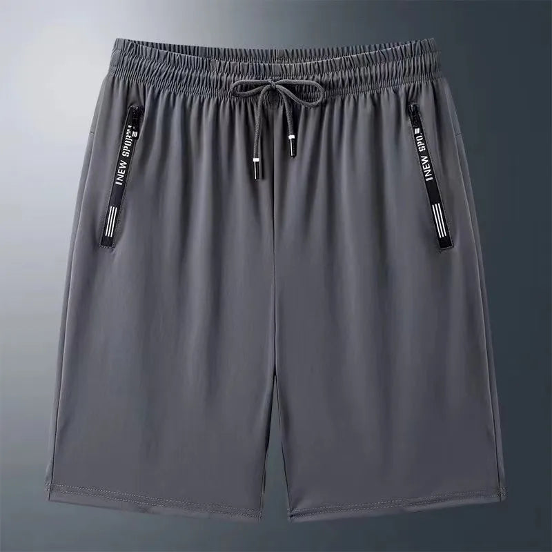 Summer shorts for men, gym, sports, running, men's zipper pocket shorts