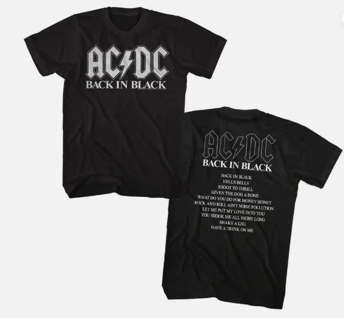 AC DC PWR UP Australia Tour 2025 Merchandise Tee with Dates List for November and December