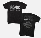 AC DC PWR UP Australia Tour 2025 Merchandise Tee with Dates List for November and December
