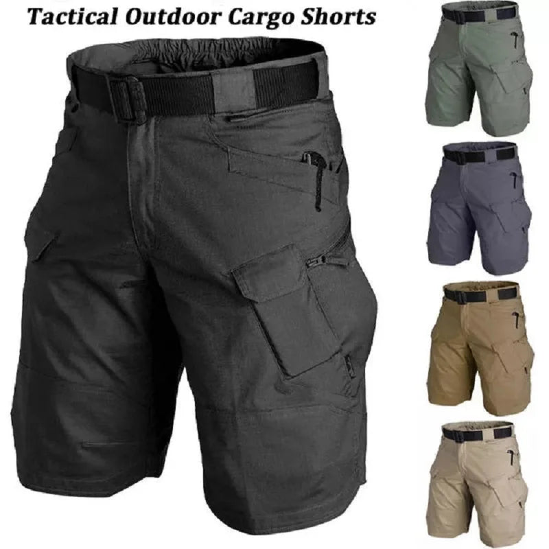 Outdoor Cargo Military Men Tactical Shorts for Summer Waterproof Urban Shorts