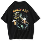 Men's T-Shirt With Pivosaurus Print casual Tshirt Unisex Tops Tee Harajuku Streetwear Hip Hop
