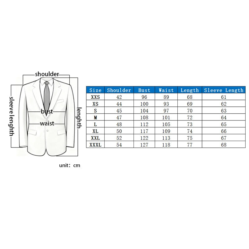 Men's Slim Fit Blazer Business Suit Jacket for Office Wedding