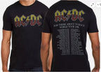 AC DC PWR UP Australia Tour 2025 Merchandise Tee with Dates List for November and December