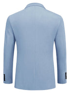 Men's casual solid color two-button suit jacket