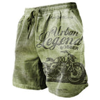 Men's Sweat Shorts Beach Shorts Terry Shorts Drawstring Elastic Waist 3D Print Graphic Prints