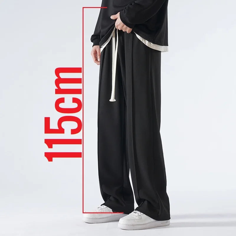 190 Cm Tall Men's Pants Straight Summer Trouser Male Extra Long Leg Length 115 110cm Lengthed