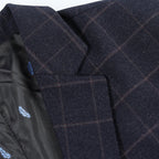 Men's Slim Fit Plaid Blazer Casual Spring Autumn Fashion Polyester Coat Handsome All-Matching Suit for Middle-Aged