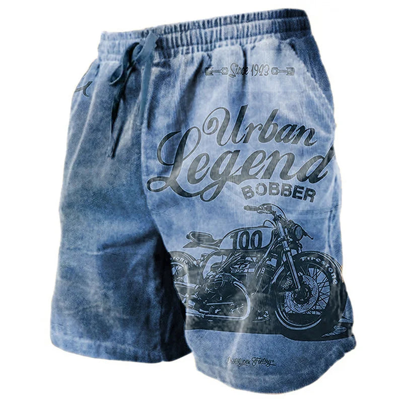 Men's Sweat Shorts Beach Shorts Terry Shorts Drawstring Elastic Waist 3D Print Graphic Prints