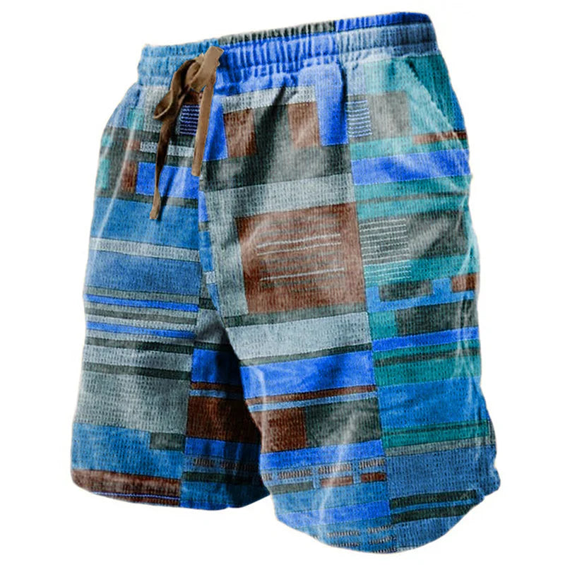 Men's Sweat Shorts Beach Shorts Terry Shorts Drawstring Elastic Waist 3D Print Graphic Prints