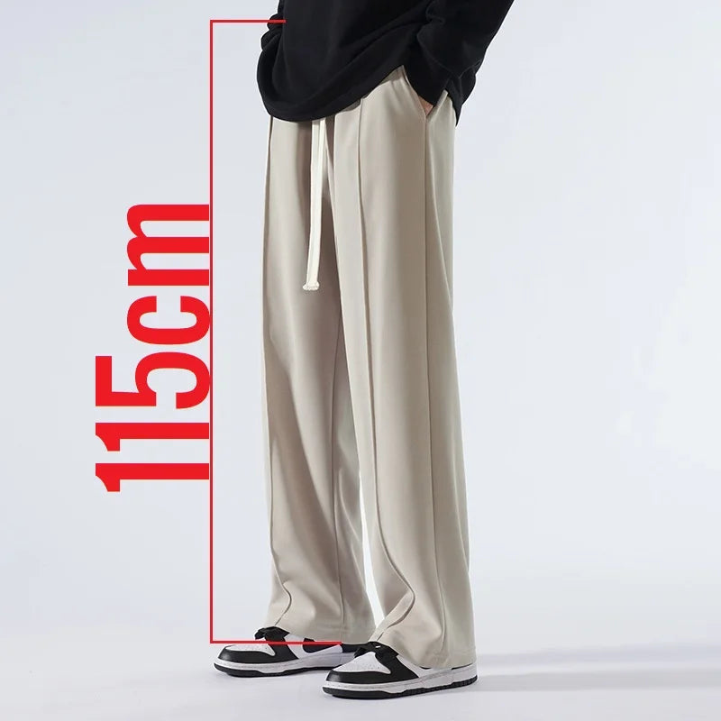 190 Cm Tall Men's Pants Straight Summer Trouser Male Extra Long Leg Length 115 110cm Lengthed