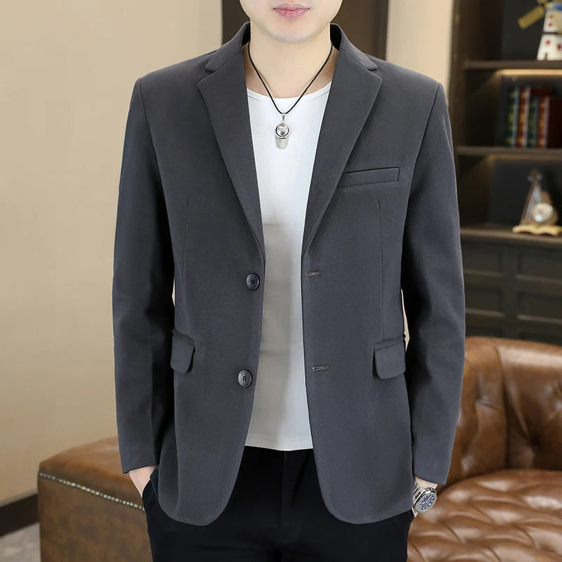 Blazer's New Men's Business Gentleman Korean-style Wedding Fashion Trendy Slimming