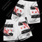 Gym Fitness Men's and Women's Sports Shorts Letter Printed Shorts Training Jogging Shorts