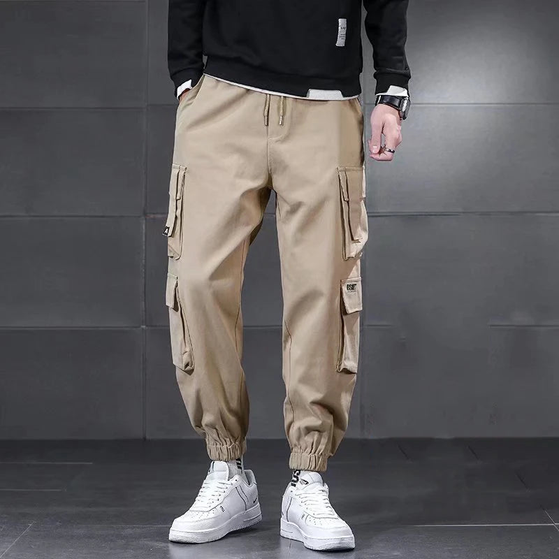 New Winter Lambswool Outdoor Waterproof Cargo Pants Men Warm Casual Pants Men Sportswear