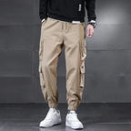 New Winter Lambswool Outdoor Waterproof Cargo Pants Men Warm Casual Pants Men Sportswear