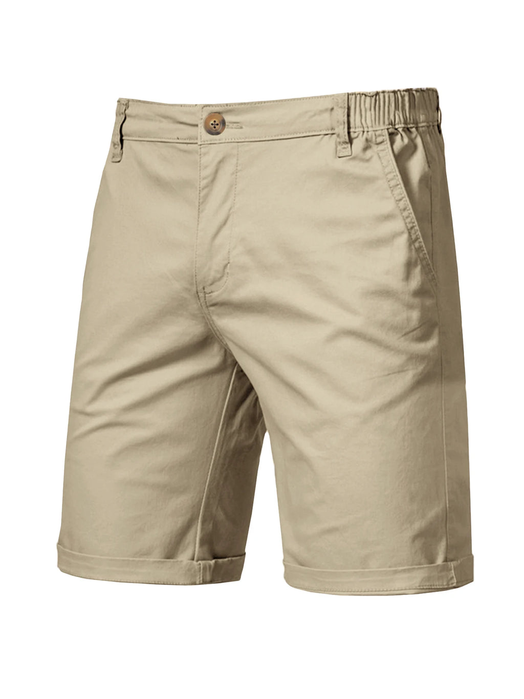 2025 New Mens Casual Suit Shorts Summer Business Casual Knee Pants Classic Khaki American