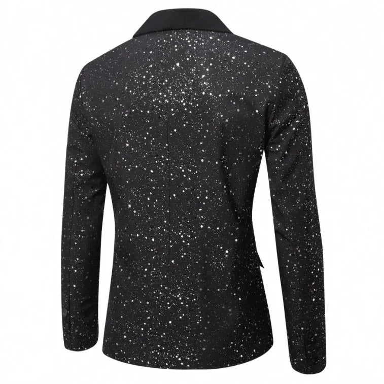 Men's Suit Jacket Fashion Casual Shiny Banquet Wedding Party Dress Top men clothing mens blazer jacket