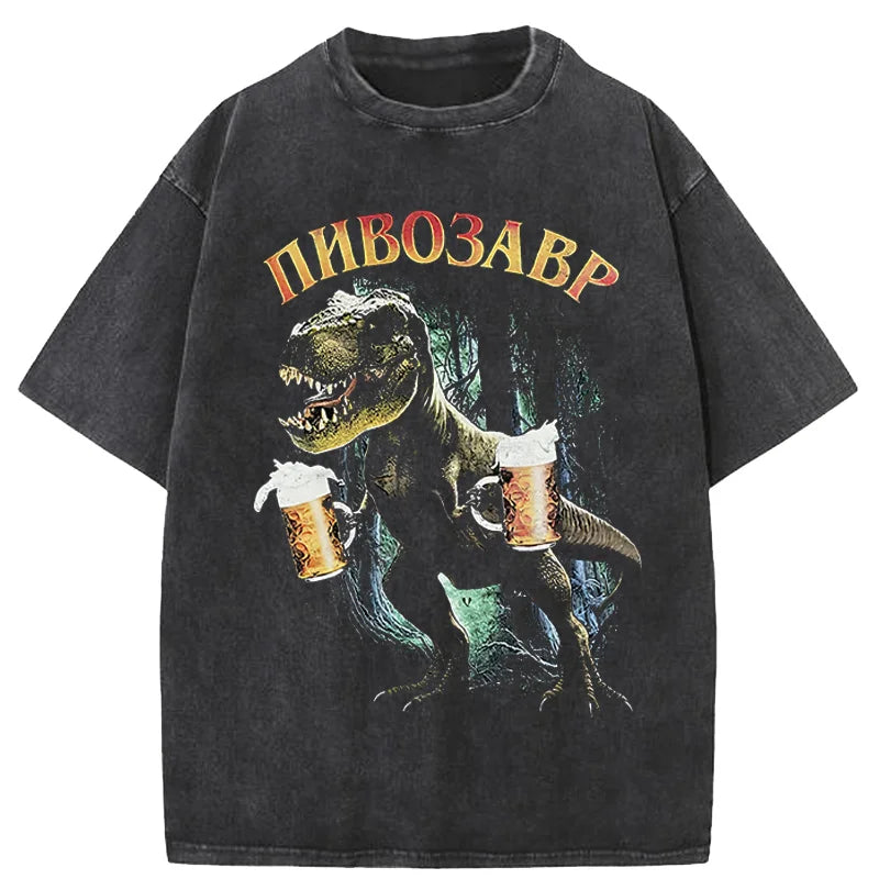 Men's T-Shirt With Pivosaurus Print casual Tshirt Unisex Tops Tee Harajuku Streetwear Hip Hop