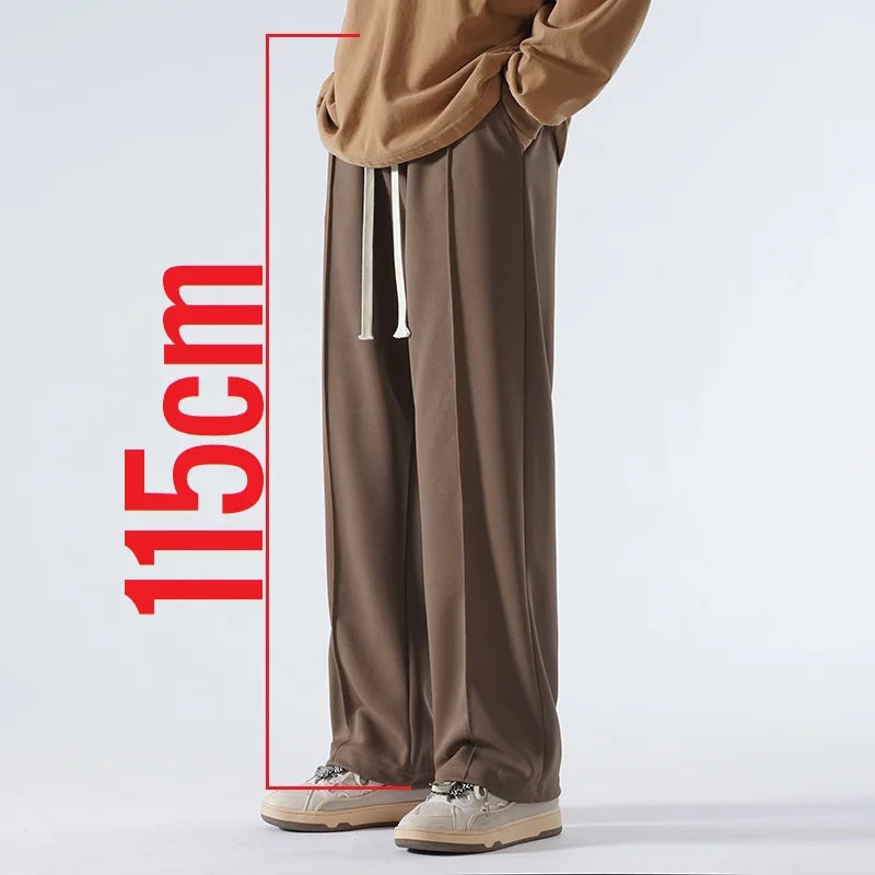 190 Cm Tall Men's Pants Straight Summer Trouser Male Extra Long Leg Length 115 110cm Lengthed