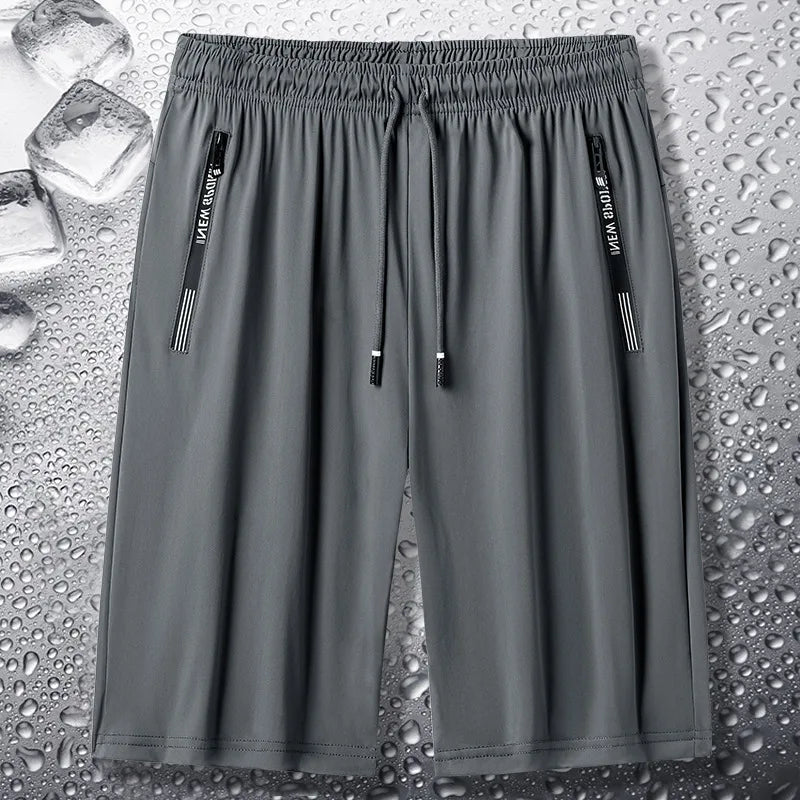 Summer shorts for men, gym, sports, running, men's zipper pocket shorts