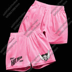 Gym Fitness Men's and Women's Sports Shorts Letter Printed Shorts Training Jogging Shorts